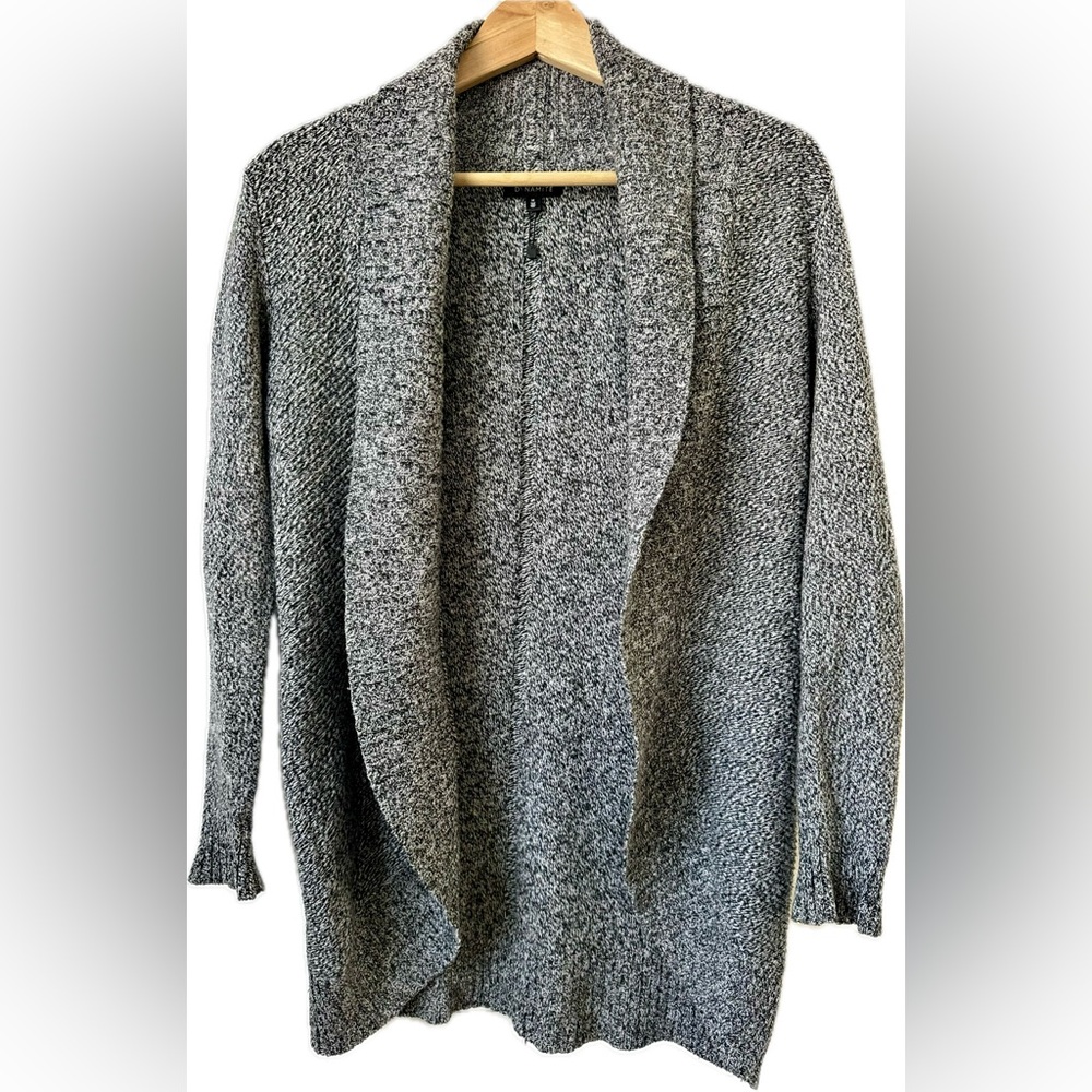 Dynamite Charcoal Open Front Cardigan